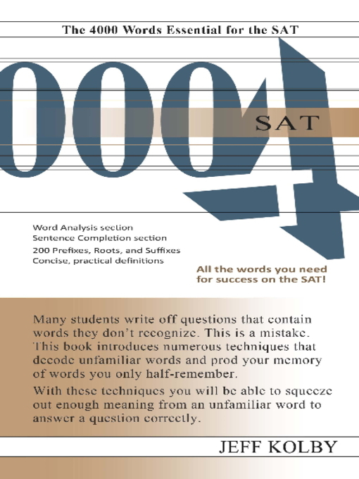 Title details for SAT 4000 by Jeff Kolby - Available